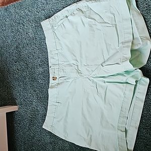 Mint colored shorts